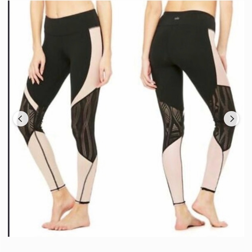 Alo High-Waisted Leggings Mesh Lace Vitality